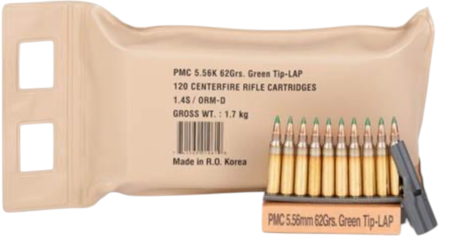 120rd PMC X-Tac Battle Pack 5.56mm 62gr Green Tip