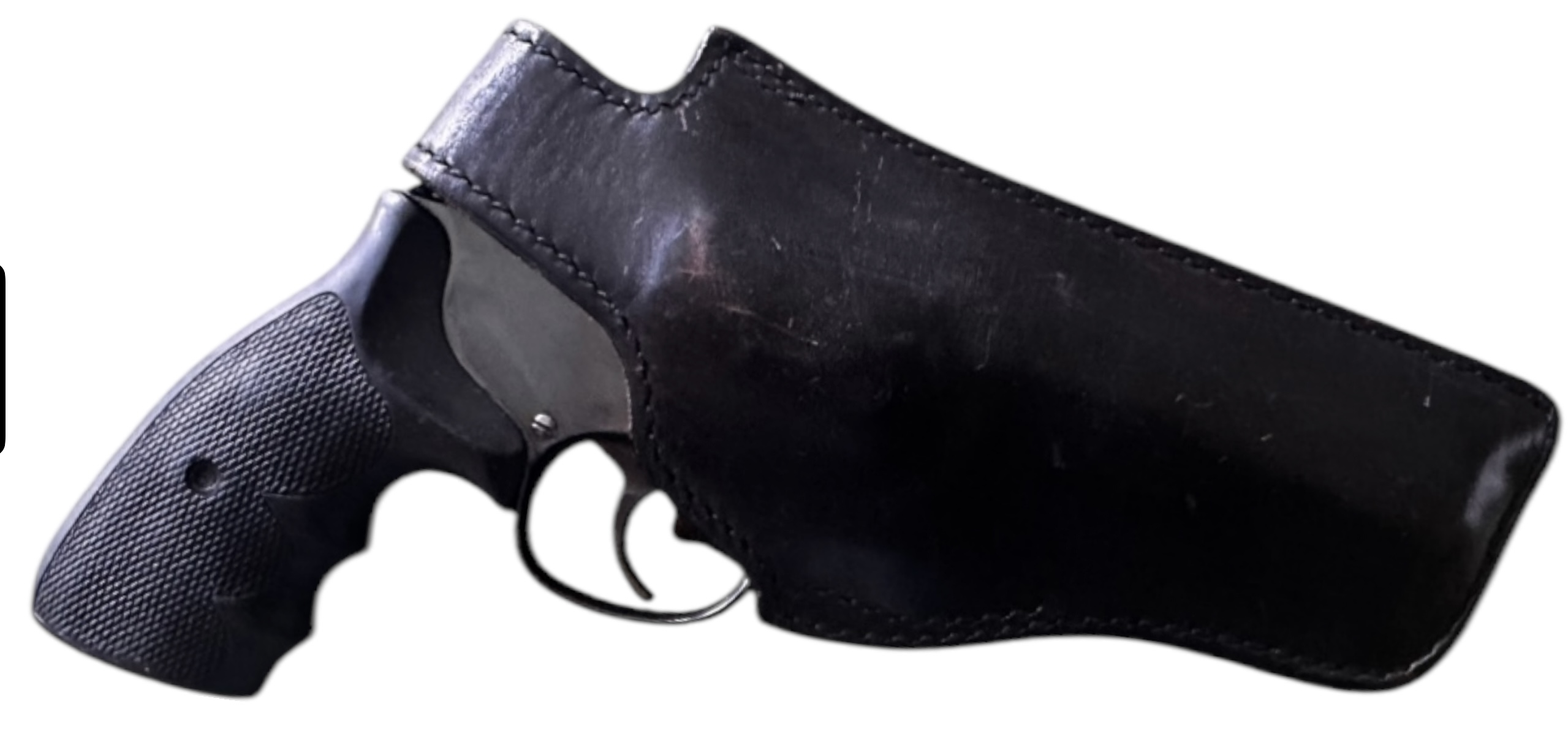 S&W MODEL 19-7 .357 MAGNUM + LEATHER HOLSTER