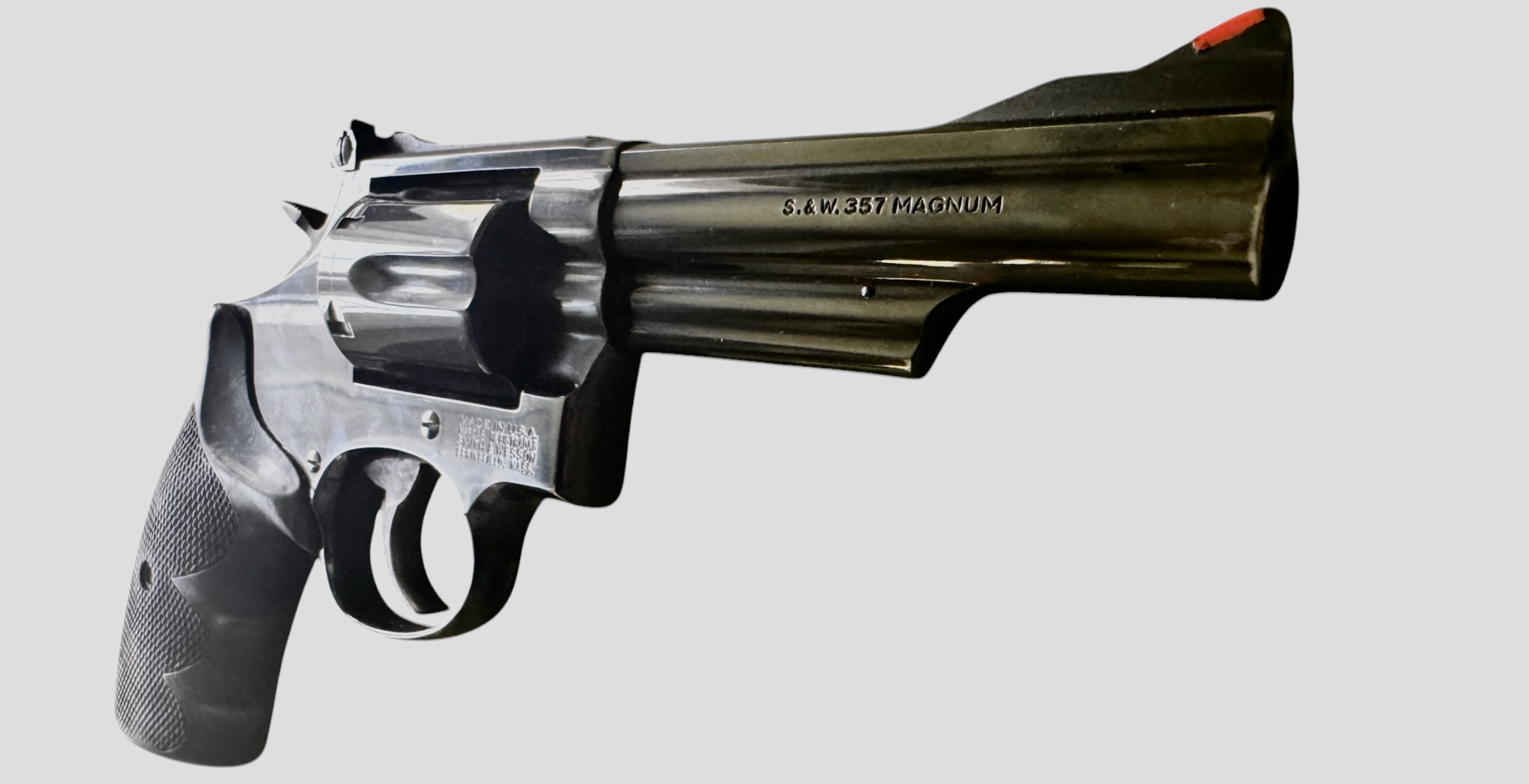 S&W MODEL 19-7 .357 MAGNUM + LEATHER HOLSTER