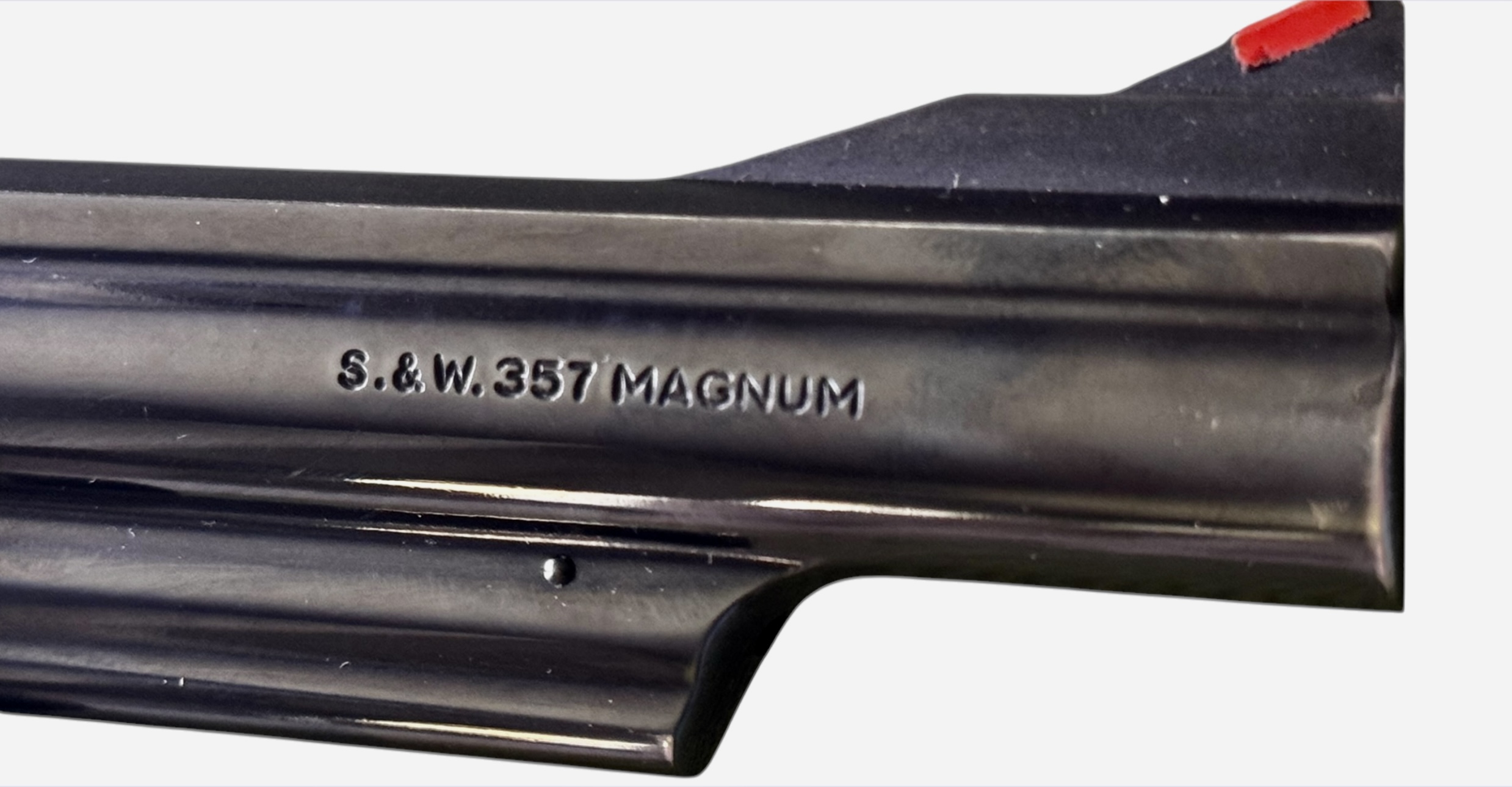 S&W MODEL 19-7 .357 MAGNUM + LEATHER HOLSTER