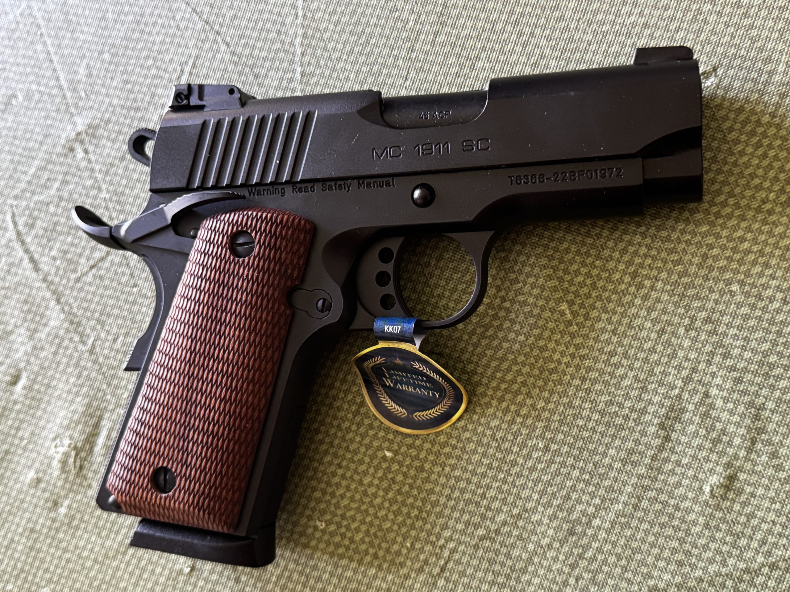 MC 1911 SC- Officer. 45acp